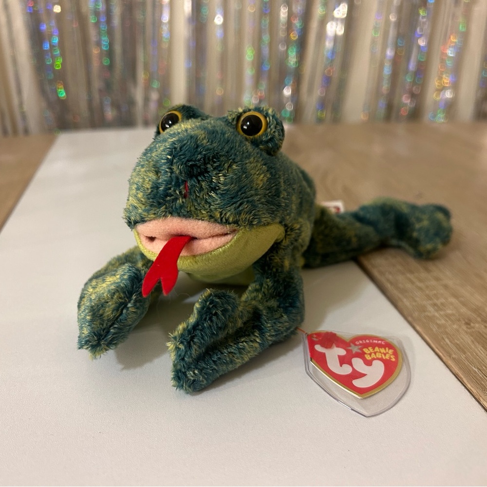 TY “Croaks” the Frog #40178 —  4th Gen Hang Tag — Collectible Beanie Baby